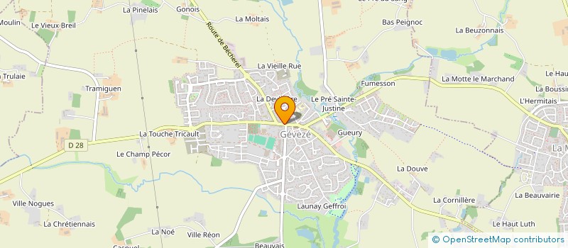 localisation de l'entreprise SCI DU CLOS MACE  GEVEZE