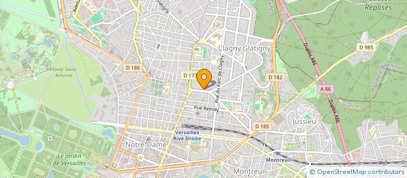 localisation de l'entreprise SCI DU CLOS MANGIN  VERSAILLES