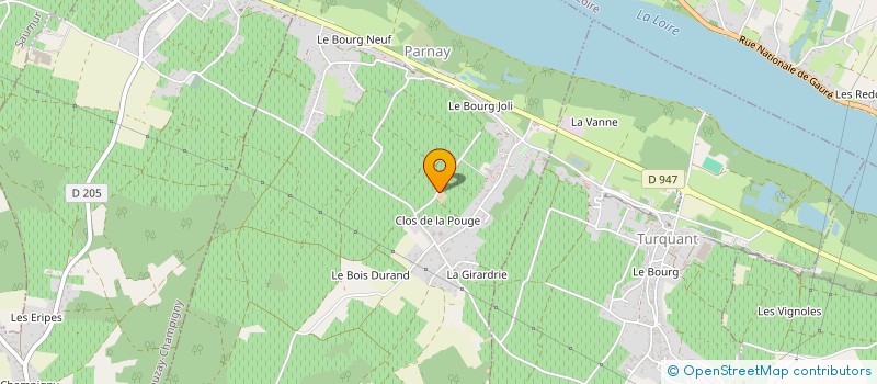 localisation de l'entreprise SCI DU CLOS MARTIN  MONTSOREAU