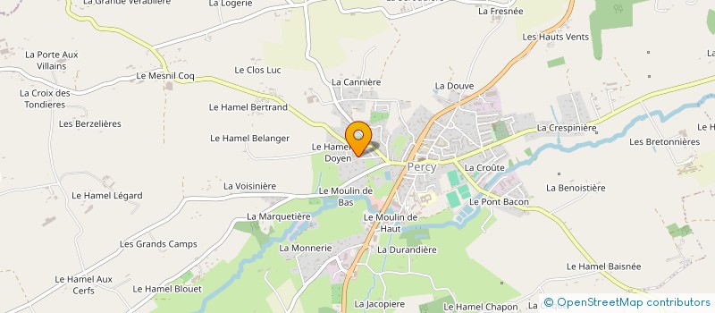 localisation de l'entreprise SCI DU CLOS MESLIER  PERCY-EN-NORMANDIE