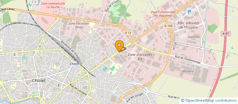 localisation de l'entreprise SCI DU CLOS MESNIL à CHOLET