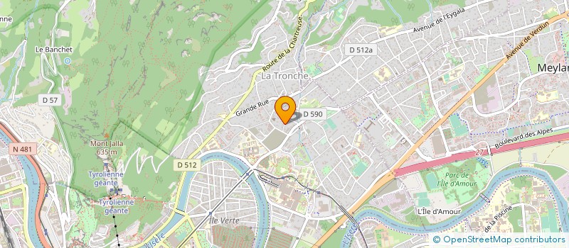 localisation de l'entreprise SCI DU CLOS MOCCAND  LA TRONCHE