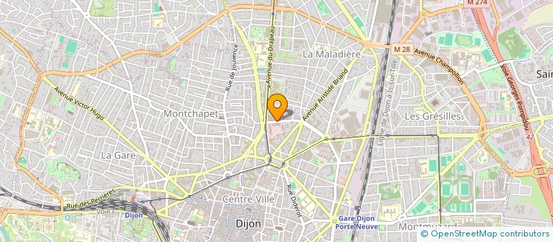 localisation de l'entreprise SCI DU CLOS MUTAUT  DIJON