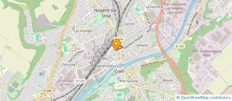 localisation de l'entreprise SCI DU CLOS SAINT BERNARD  CREIL