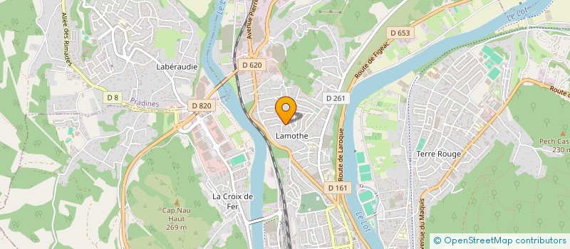 localisation de l'entreprise SCI DU CLOS SAINT-JEAN  CAHORS