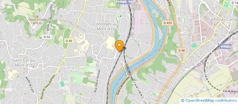 localisation de l'entreprise SCI DU CLOS SAINT-MARTIN  COLLONGES-AU-MONT-D'OR