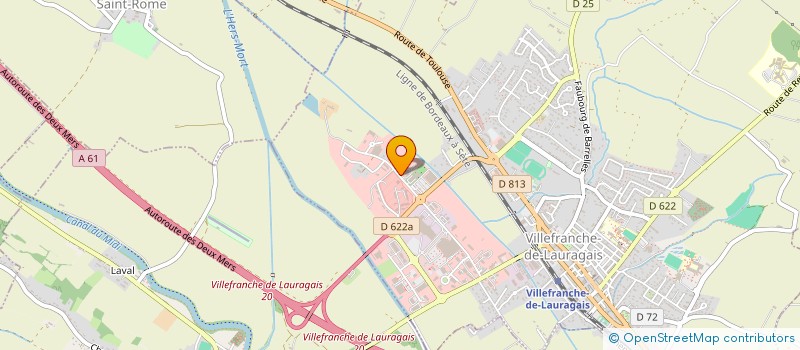 localisation de l'entreprise SCI DU CLOS SARRAIL  VILLEFRANCHE-DE-LAURAGAIS