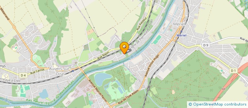 localisation de l'entreprise SCI DU CLOS SERMON  AUVERS-SUR-OISE