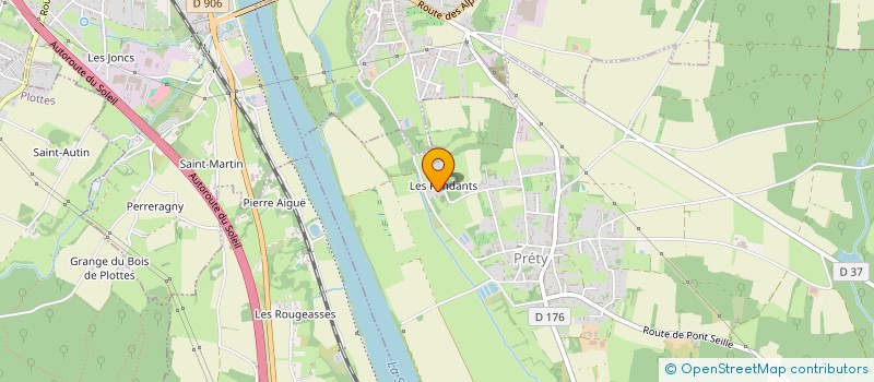 localisation de l'entreprise SCI DU CLOS SOUS BOIS  PRETY