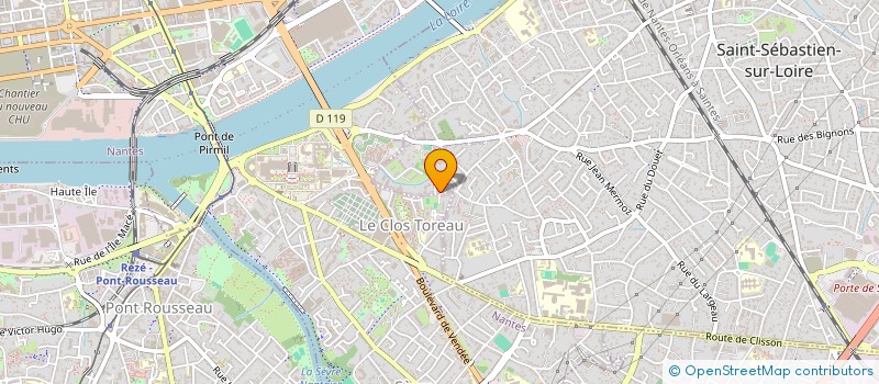 localisation de l'entreprise SCI DU CLOS TOREAU à SAINT-SEBASTIEN-SUR-LOIRE