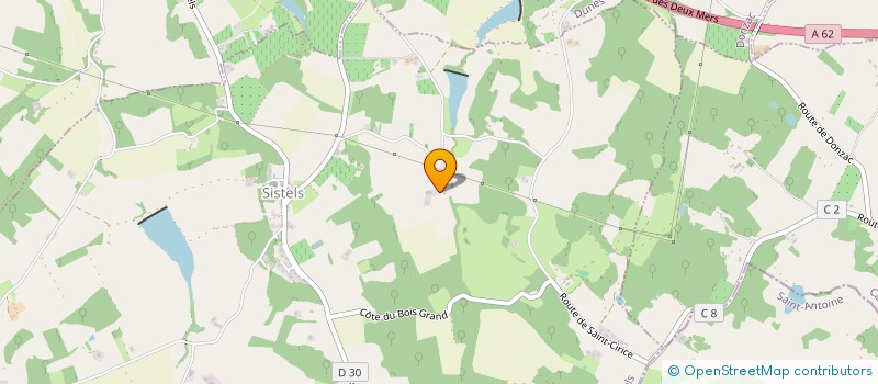 localisation de l'entreprise SCI DU CLOS VERLAND  SISTELS