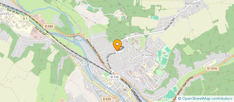localisation de l'entreprise SCI DU CLOS VIRY  BAR-LE-DUC