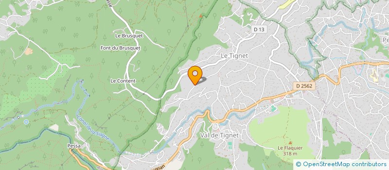 localisation de l'entreprise SCI DU CLOT DE MICHEOU - à LE TIGNET
