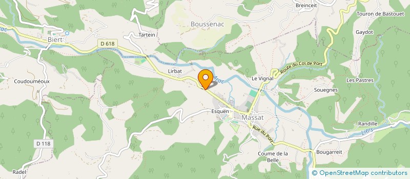 localisation de l'entreprise SCI DU CLOT DES BALS à MASSAT