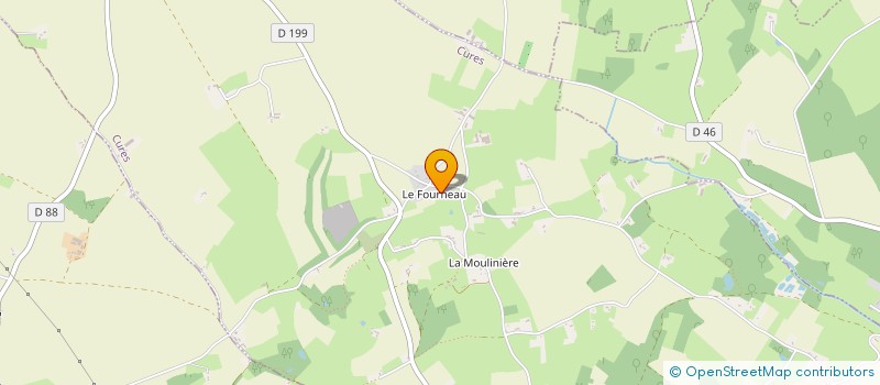 localisation de l'entreprise SCI DU CLOTEAU  CURES