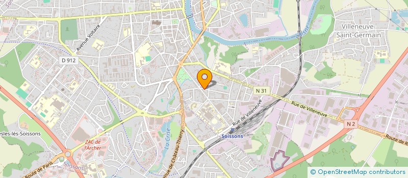 localisation de l'entreprise SCI DU CLOVIS NORMAND à SOISSONS