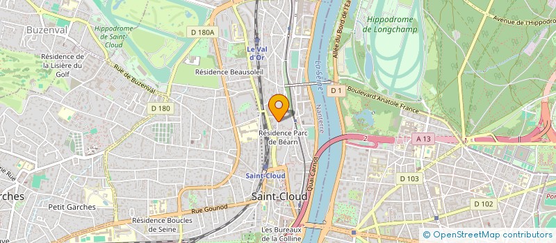 localisation de l'entreprise SCI DU CLUB DES CINQ à SAINT-CLOUD