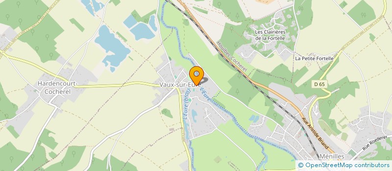 localisation de l'entreprise SCI DU CLUB DU DOMAINE DE VAUX  VAUX-SUR-EURE