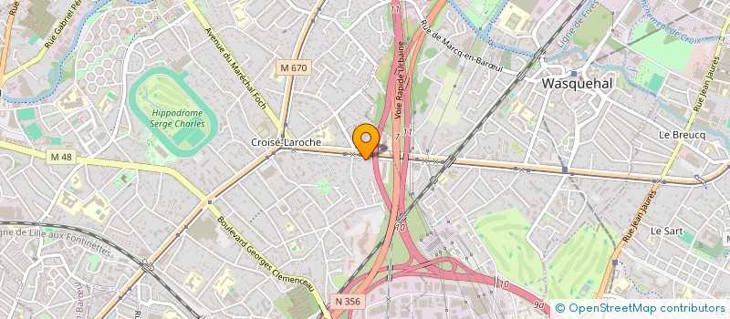 localisation de l'entreprise SCI DU CLUB HIPPIQUE DE ROUBAIX  MARCQ-EN-BARUL