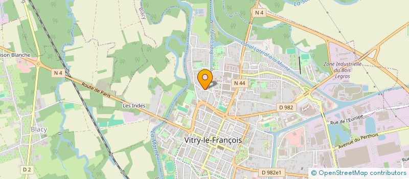 localisation de l'entreprise SCI DU COBRI à VITRY-LE-FRANCOIS