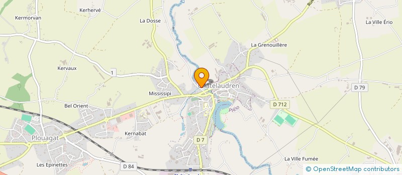 localisation de l'entreprise SCI DU COCHEDO  CHATELAUDREN-PLOUAGAT