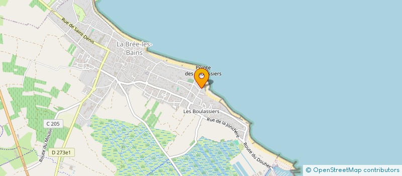 localisation de l'entreprise SCI DU COCQ DE GARDE  LA BREE-LES-BAINS