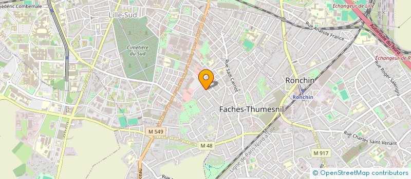 localisation de l'entreprise SCI DU COEUR DE LYS  FACHES-THUMESNIL