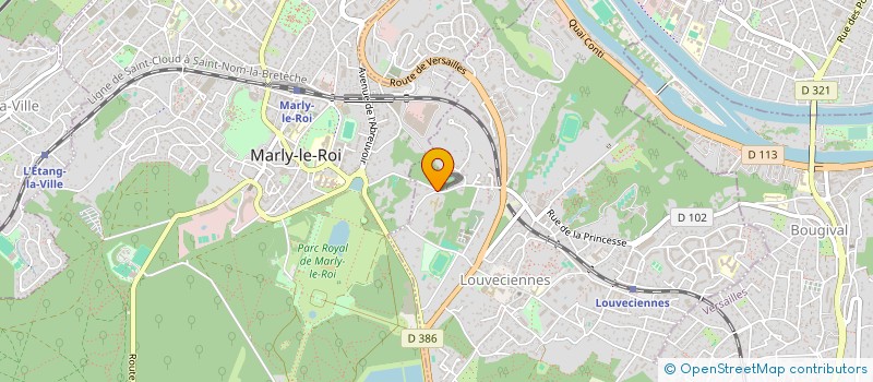 localisation de l'entreprise SCI DU COEUR VOLANT  LOUVECIENNES