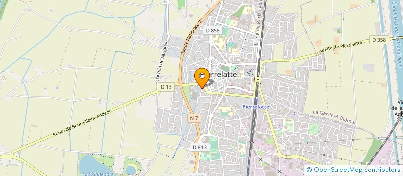 localisation de l'entreprise SCI DU COIN à PIERRELATTE