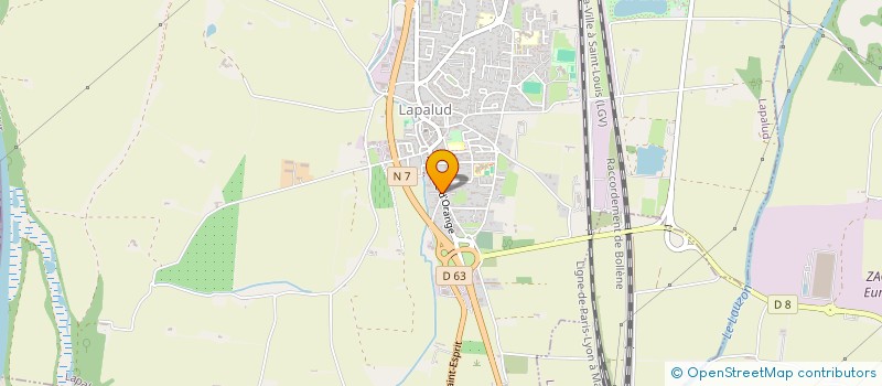 localisation de l'entreprise SCI DU COIN  LAPALUD