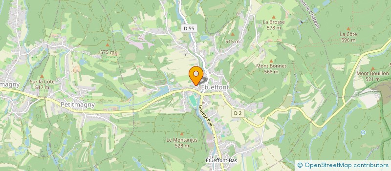 localisation de l'entreprise SCI DU COINOT à ETUEFFONT