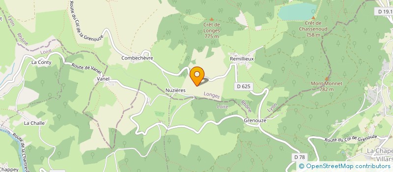 localisation de l'entreprise SCI DU COL DE GRENOUZE  LONGES