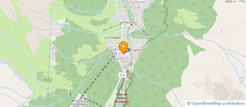 localisation de l'entreprise SCI DU COL DE LA FENETRE  LES CONTAMINES-MONTJOIE