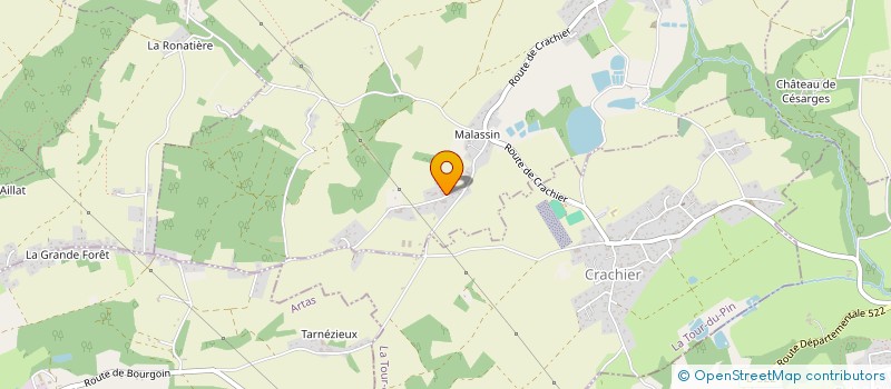 localisation de l'entreprise SCI DU COLIBRI  CHEZENEUVE