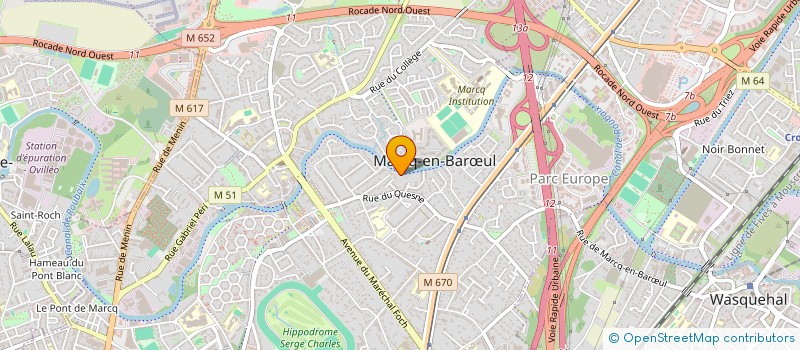 localisation de l'entreprise SCI DU COLLEGE à MARCQ-EN-BARŒUL