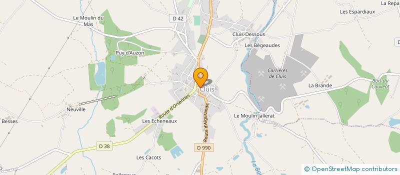 localisation de l'entreprise SCI DU COLOMBIER à CLUIS