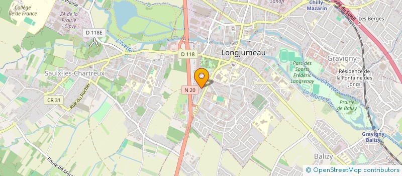 localisation de l'entreprise SCI DU COLOMBIER  LONGJUMEAU