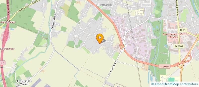 localisation de l'entreprise SCI DU COLOMBIER à VILLEMANDEUR