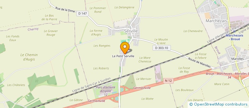 localisation de l'entreprise SCI DU COLOMBIER à SERVILLE