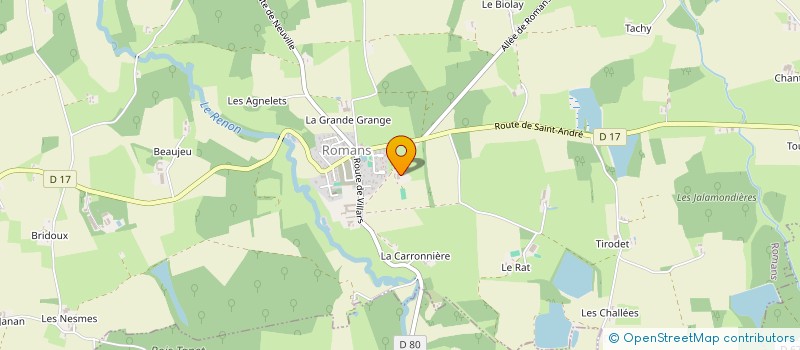 localisation de l'entreprise SCI DU COLOMBIER  ROMANS