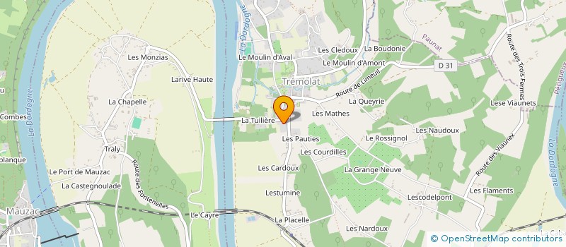 localisation de l'entreprise SCI DU COLOMBIER  TREMOLAT