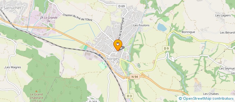 localisation de l'entreprise SCI DU COLONEL à CHORGES