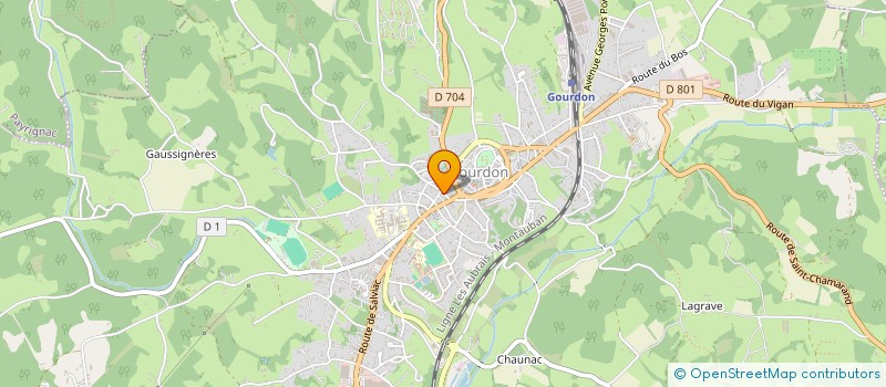 localisation de l'entreprise SCI DU COLONEL JAUBERT  GOURDON