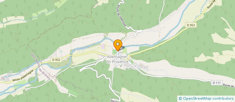 localisation de l'entreprise SCI DU COLOSTRE ET VERDON  ALLEMAGNE-EN-PROVENCE