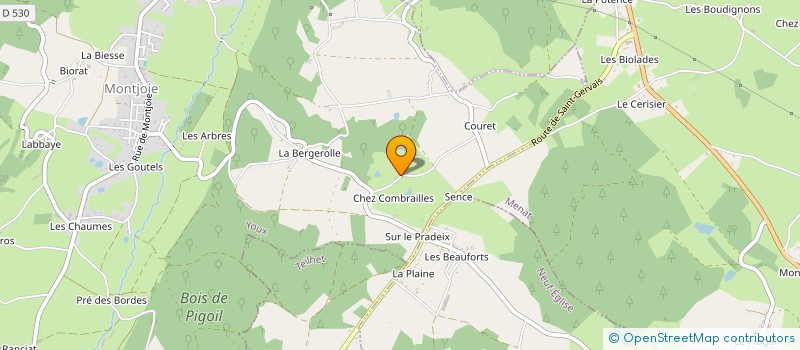 localisation de l'entreprise SCI DU COMBAT  YOUX