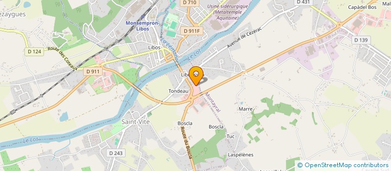 localisation de l'entreprise SCI DU COMBES  SAINT-VITE