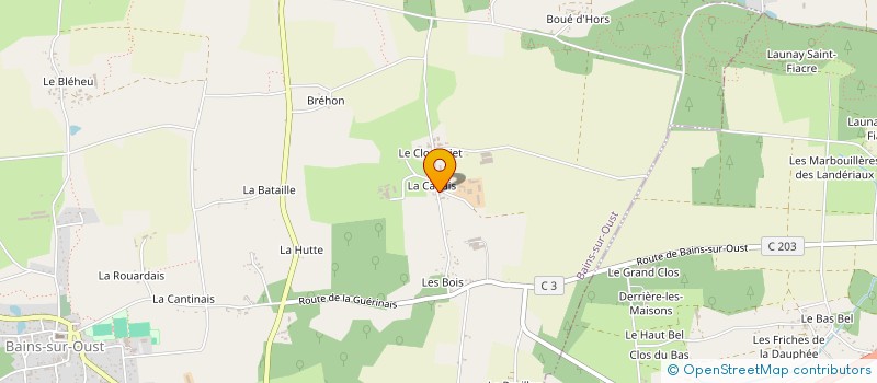 localisation de l'entreprise SCI DU COMBS  BAINS-SUR-OUST