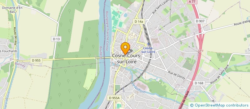 localisation de l'entreprise SCI DU COMMANDEUR à COSNE-COURS-SUR-LOIRE