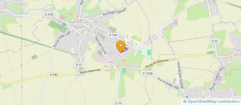 localisation de l'entreprise SCI DU COMMISSAIRE  AVESNES-LES-AUBERT