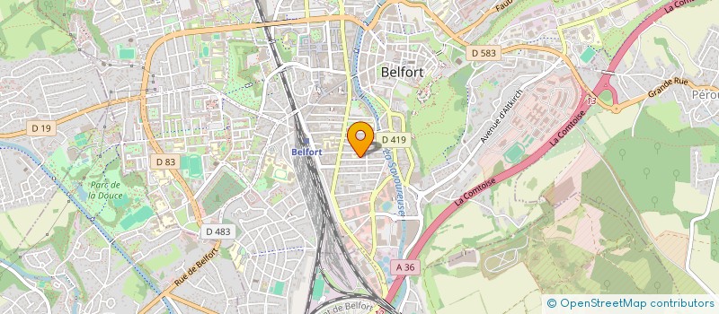 localisation de l'entreprise SCI DU COMPTOIR à BELFORT